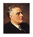 Photo:  Franklin Delano Roosevelt, 32nd President of the United States (died in 4th term in office)